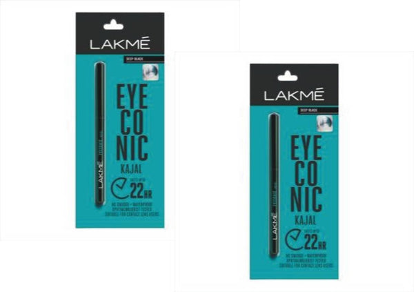 Eyeconic Deep Black Kajal 2.5 g (Pack Of 2)